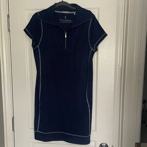 Tommy Bahama Dark Blue Zip-Up Dress